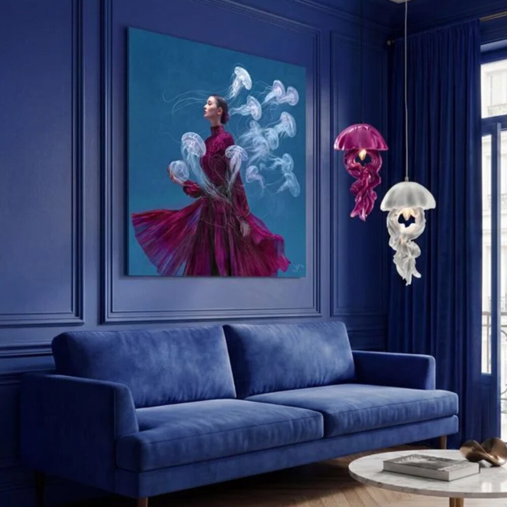 Werns - Schilderij Dancing with Ava Acryl op Canvas 100x100cm