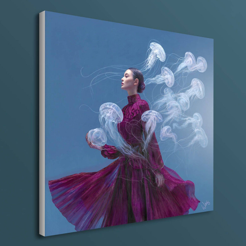 Werns - Schilderij Dancing with Ava Acryl op Canvas 100x100cm
