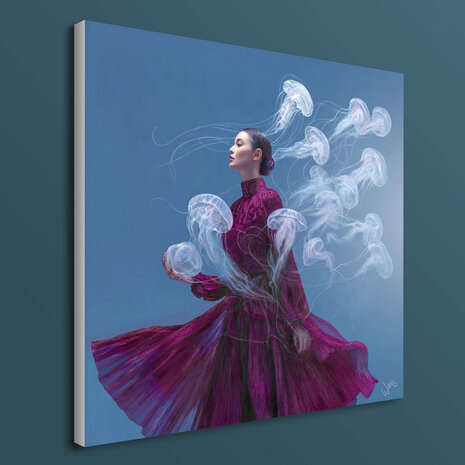 Werns - Schilderij Dancing with Ava Acryl op Canvas 100x100cm