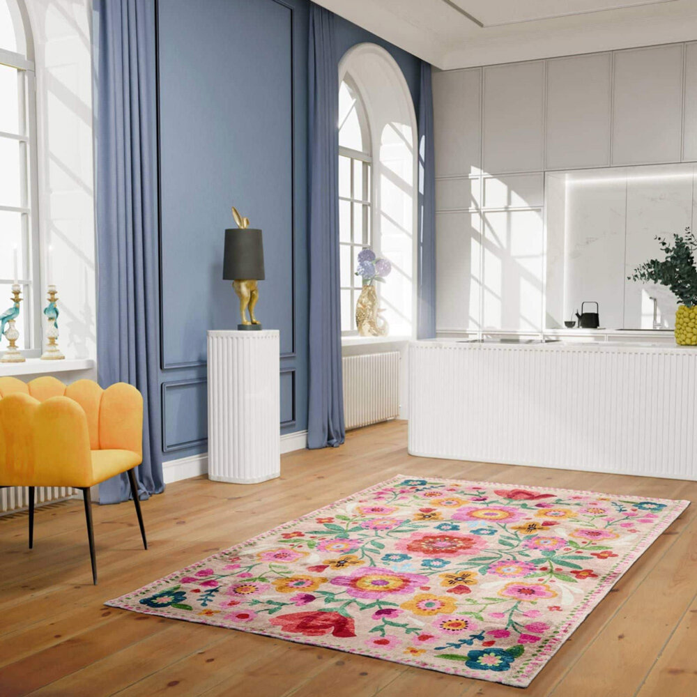 Melting Pot - Vloerkleed Fleur Bloemen Multicolor 160x230cm Melting Pot - Vloerkleed Fleur Bloemen Multicolor 160x230cm