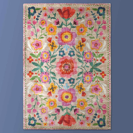 Melting Pot - Vloerkleed Fleur Bloemen Multicolor 160x230cm Melting Pot - Vloerkleed Fleur Bloemen Multicolor 160x230cm