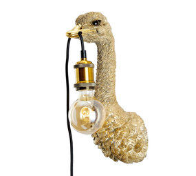 Melting Pot - Wand Lamp Struisvogel Kuiken Goud 15x35cm Melting Pot - Wand Lamp Struisvogel Kuiken Goud 15x35cm