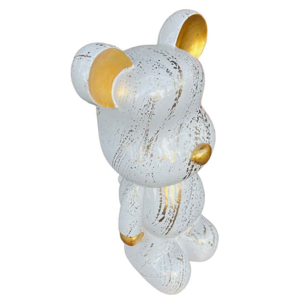 Melting Pot - Beeld Design Beer Wit Splash Goud 26x47cm Melting Pot - Beeld Design Beer Wit Splash Goud 26x47cm