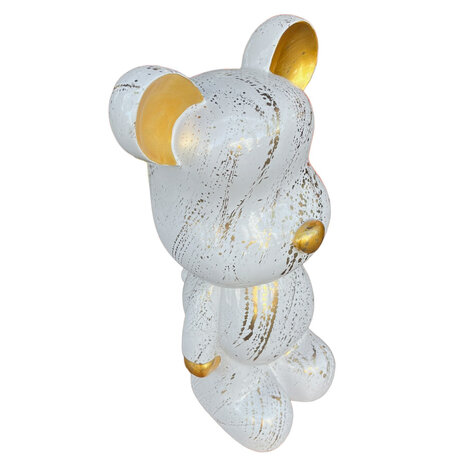 Melting Pot - Beeld Design Beer Wit Splash Goud 26x47cm Melting Pot - Beeld Design Beer Wit Splash Goud 26x47cm