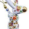Lammers en Lammers - Ezel Bloemen Multicolor Goud Porselein 15x30cm Lammers en Lammers - Ezel Bloemen Multicolor Goud Porselein 15x30cm