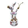 Lammers en Lammers - Ezel Bloemen Multicolor Goud Porselein 15x30cm Lammers en Lammers - Ezel Bloemen Multicolor Goud Porselein 15x30cm