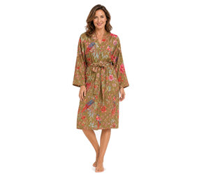 Imbarro - Kimono Royal Paradise Olive Viscose One-size