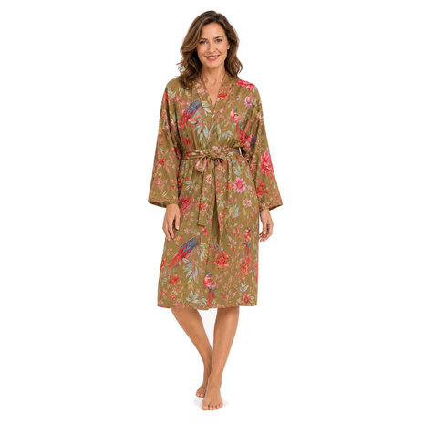 Imbarro - Kimono Royal Paradise Olive Viscose One-size