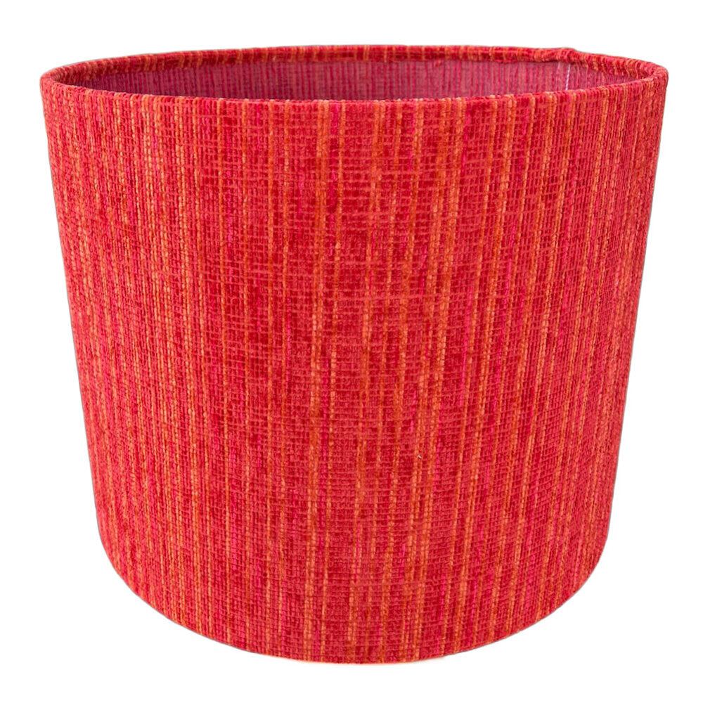 Colmore - Lampenkap Zuri Oranje-Rood 40x33cm met Transparante Binnenzijde