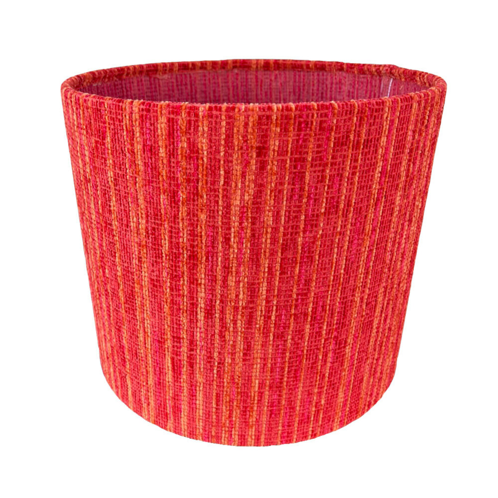 Colmore - Lampenkap Zuri Oranje-Rood 30x26cm met Transparante Binnenzijde