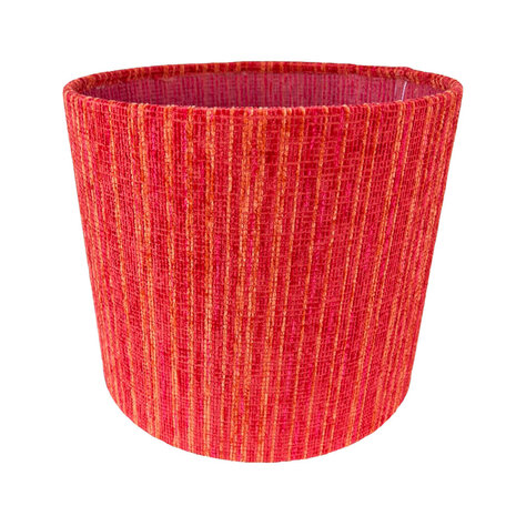 Colmore - Lampenkap Zuri Oranje-Rood 30x26cm met Transparante Binnenzijde