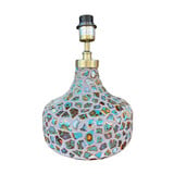 Colmore - Tafellamp Voet Wilks Turquoise Lila Mozaiek 30x38cm