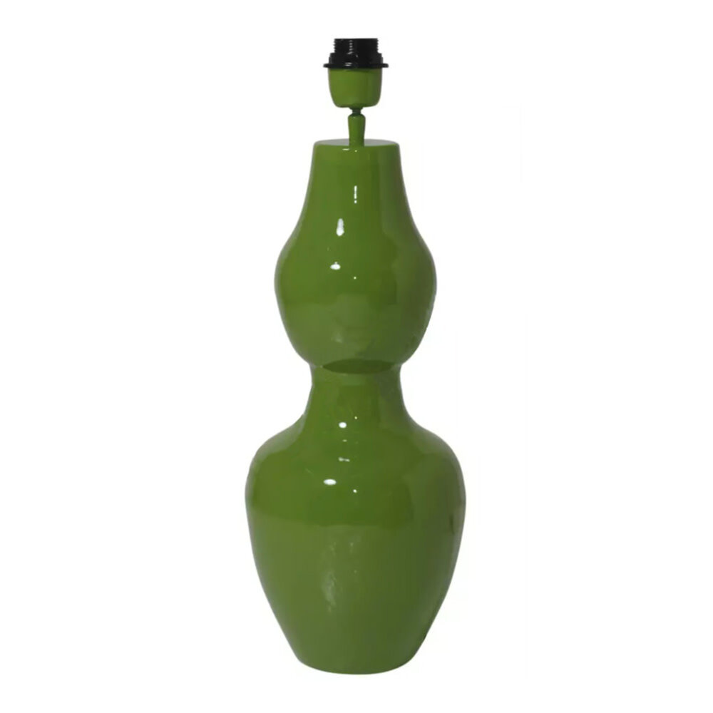 Colmore - Tafellamp Voet Bladgroen van Geëmailleerd Metaal 19x55cm Colmore - Tafellamp Voet Bladgroen van Geëmailleerd Metaal 19x55cm