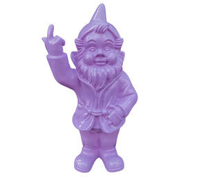 Melting Pot - Beeld Kabouter F*ck You Lila XL 35x68cm Melting Pot - Beeld Kabouter F*ck You Lila XL 35x68cm