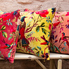 Imbarro - Sierkussen Royal Paradise Terra met Paradijsvogels Velours 60x40cm Imbarro - Sierkussen Royal Paradise Terra met Paradijsvogels Velours 60x40cm