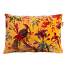 Imbarro - Sierkussen Royal Paradise Yellow met Paradijsvogels Velours 60x40cm Imbarro - Sierkussen Royal Paradise Yellow met Paradijsvogels Velours 60x40cm
