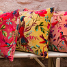 Imbarro - Sierkussen Royal Paradise Yellow met Paradijsvogels Velours 60x40cm Imbarro - Sierkussen Royal Paradise Yellow met Paradijsvogels Velours 60x40cm