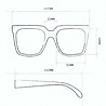 Okkia - Zonnebril ROMA Mask Black OK040-BK Unisex Okkia - Zonnebril ROMA Mask Black OK040-BK Unisex