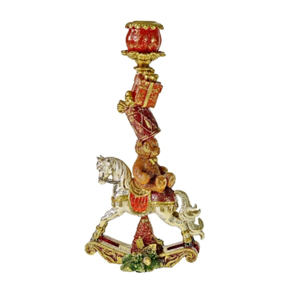 Werns - Kandelaar Rocking Horse Multicolor 15x30cm Werns - Kandelaar Rocking Horse Multicolor 15x30cm