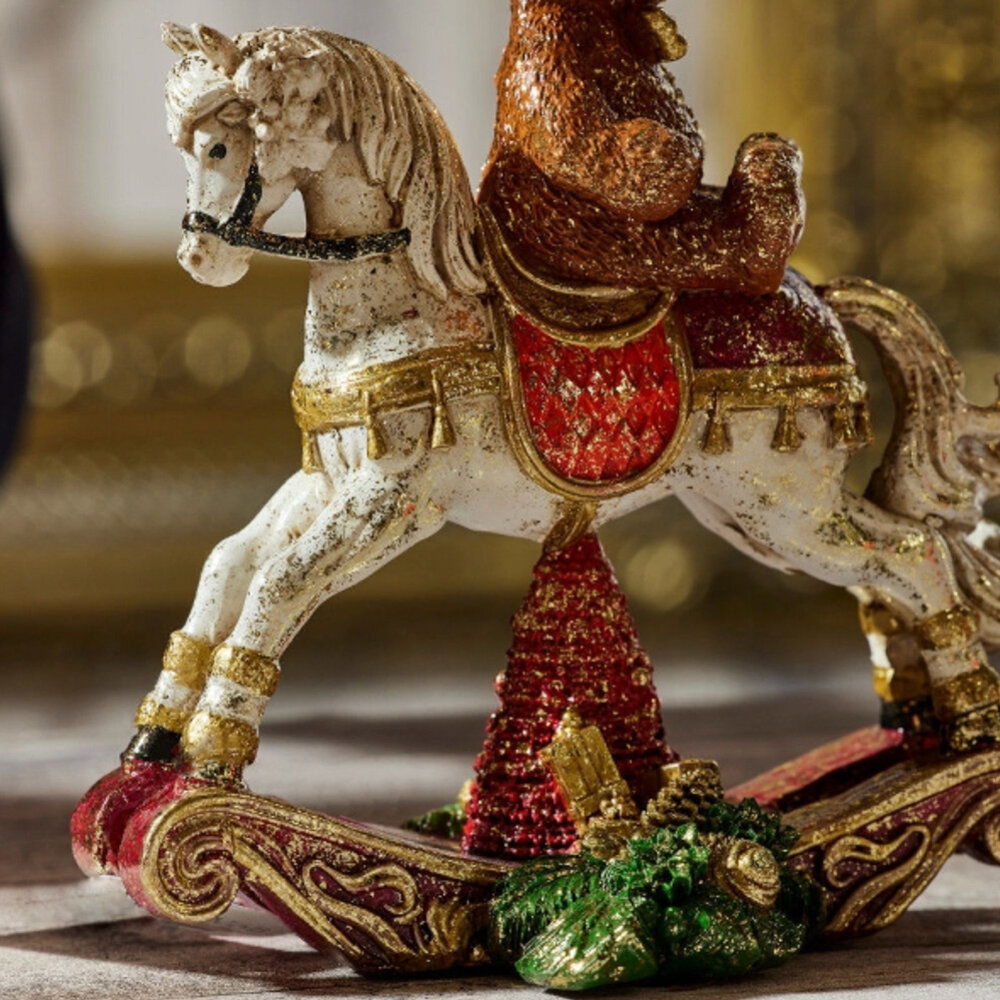 Werns - Kandelaar Rocking Horse Multicolor 15x30cm Werns - Kandelaar Rocking Horse Multicolor 15x30cm