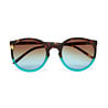 Okkia - Zonnebril BERLINO Round Havana Blue met Blauw Gradient Glazen OK045-HB Okkia - Zonnebril BERLINO Round Havana Blue met Blauw Gradient Glazen OK045-HB