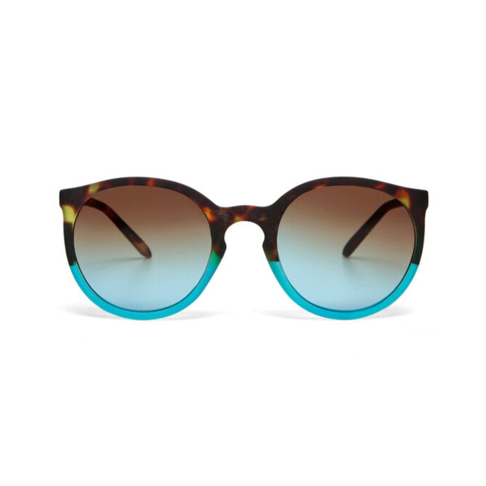 Okkia - Zonnebril BERLINO Round Havana Blue met Blauw Gradient Glazen OK045-HB Okkia - Zonnebril BERLINO Round Havana Blue met Blauw Gradient Glazen OK045-HB