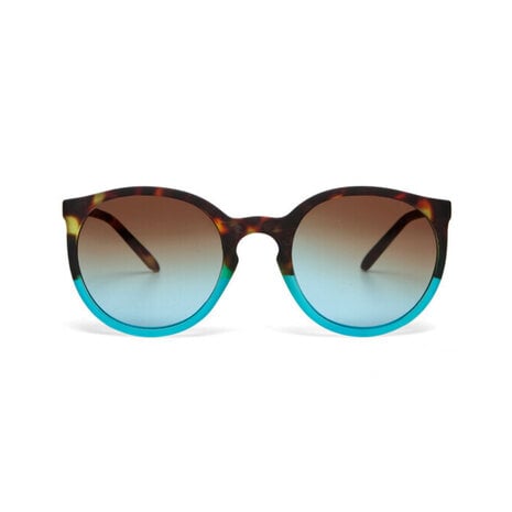 Okkia - Zonnebril BERLINO Round Havana Blue met Blauw Gradient Glazen OK045-HB Okkia - Zonnebril BERLINO Round Havana Blue met Blauw Gradient Glazen OK045-HB