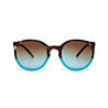 Okkia - Zonnebril BERLINO Round Havana Blue met Blauw Gradient Glazen OK045-HB Okkia - Zonnebril BERLINO Round Havana Blue met Blauw Gradient Glazen OK045-HB