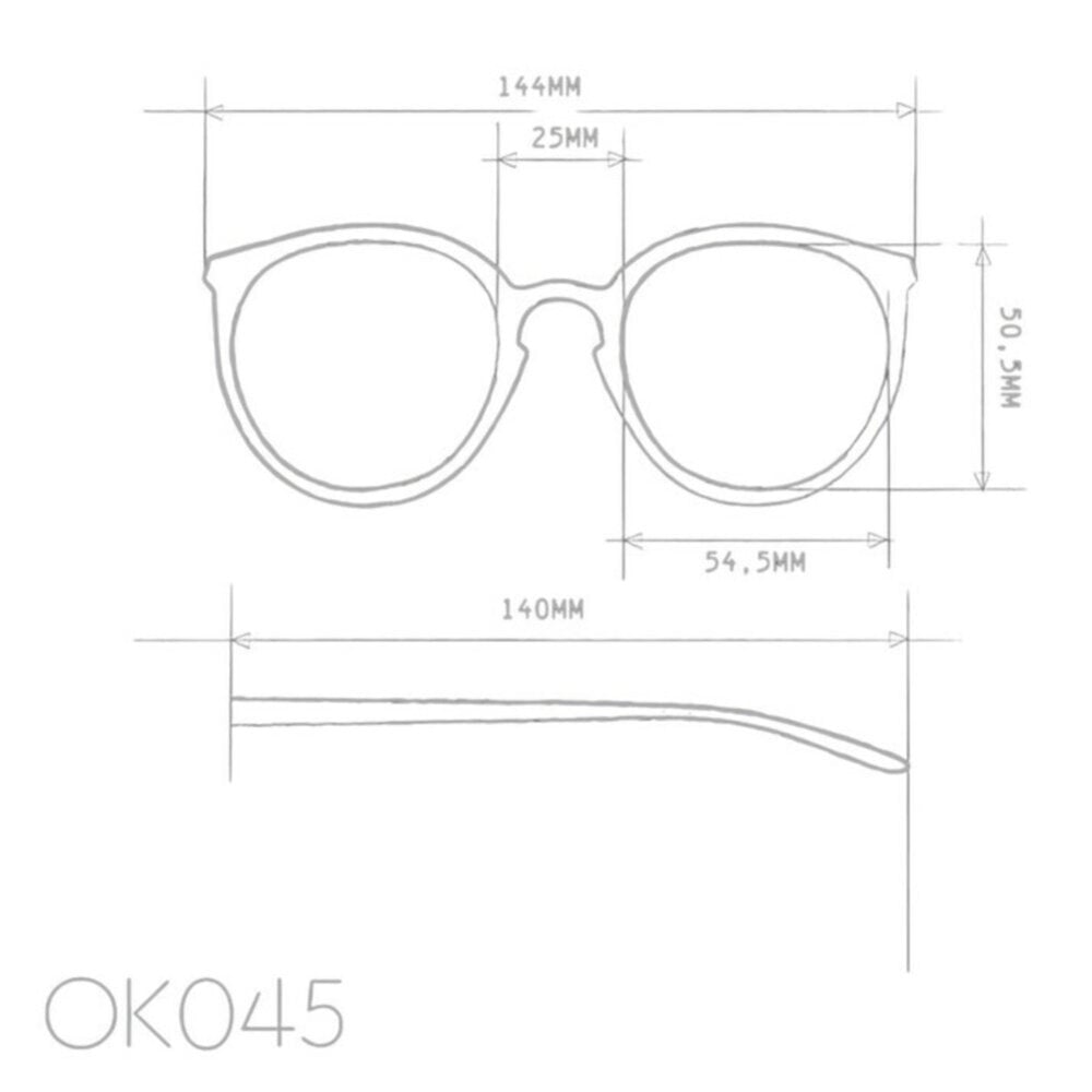 Okkia - Zonnebril BERLINO Round Havana Blue met Blauw Gradient Glazen OK045-HB Okkia - Zonnebril BERLINO Round Havana Blue met Blauw Gradient Glazen OK045-HB