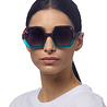 Okkia - Zonnebril EMMA Hexagon Havana Blue met Blauw Gradient Glazen OK015-HB Okkia - Zonnebril EMMA Hexagon Havana Blue met Blauw Gradient Glazen OK015-HB