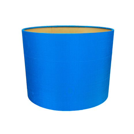 Melting Pot - Lampenkap Azuurblauw Zijde 25x20cm met Gouden Binnenzijde Melting Pot - Lampenkap Azuurblauw Zijde 25x20cm met Gouden Binnenzijde