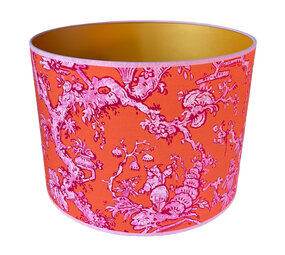 Melting Pot - Lampenkap Loulou Oranje Fuchsia 40x30cm Melting Pot - Lampenkap Loulou Oranje Fuchsia 40x30cm
