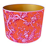 Melting Pot - Lampenkap Loulou Oranje Fuchsia 40x30cm met Roze Bies & Gouden Binnenzijde Melting Pot - Lampenkap Loulou Oranje Fuchsia 40x30cm met Roze Bies & Gouden Binnenzijde