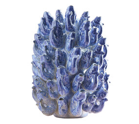 Werns - Vaas Vissen Blauw Keramiek 24x32cm