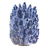 Werns - Vaas Vissen Blauw Keramiek 24x32cm - Handgemaakt