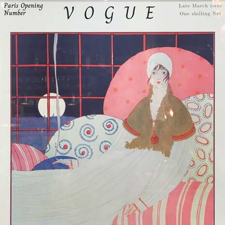 Melting Pot - Poster Vogue Lady in Pastel Multicolor 62x82cm – Ingelijste Wanddecoratie