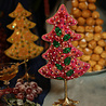 Doing Goods - Kerstboompje Whimsy Roze Multicolor Messing 15x9,5x30cm Doing Goods - Kerstboompje Whimsy Roze Multicolor Messing 15x9,5x30cm