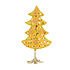 Kerstboompje Whimsy Geel Messing 15x30cm Kerstboompje Whimsy Geel Messing 15x30cm