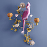 Werns - Wandkandelaar Papegaai Fuchsia Oranje Goud Metaal 41x55x12cm 2 Houders Werns - Wandkandelaar Papegaai Fuchsia Oranje Goud Metaal 41x55x12cm 2 Houders