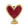 Doing Goods - Kaart & Foto Houder Pyar Hart Rood Gerecycled Messing 5x4x2cm