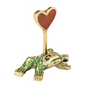 Doing Goods - Kaart & Foto Houder Robbie Kikker Groen Gerecycled Messing 5x5x2,5cm