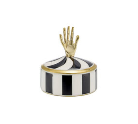 Doing Goods - Sieraden Doosje Jana Hand Circus Zwart-Wit 7x8cm Doing Goods - Sieraden Doosje Jana Hand Circus Zwart-Wit 7x8cm
