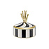 Sieraaddoosje Jana Hand Circus Zwart-Wit 7x8cm Sieraaddoosje Jana Hand Circus Zwart-Wit 7x8cm