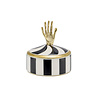 Doing Goods - Sieraden Doosje Jana Hand Circus Zwart-Wit Messing & Resin 7x8cm Doing Goods - Sieraden Doosje Jana Hand Circus Zwart-Wit Messing & Resin 7x8cm