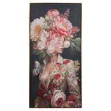 Melting Pot - Schilderij Lady Butterfly Canvas 70x140cm Brons Lijst Melting Pot - Schilderij Lady Butterfly Canvas 70x140cm Brons Lijst
