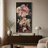 Melting Pot - Schilderij Lady Butterfly met Bloemen & Vlinders Canvas 70x140cm in Bronskleurige Lijst Melting Pot - Schilderij Lady Butterfly met Bloemen & Vlinders Canvas 70x140cm in Bronskleurige Lijst