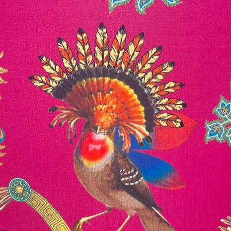 Melting Pot - Lampenkap Etro Fuchsia Multicolor met Gouden Binnenzijde 40x30cm Melting Pot - Lampenkap Etro Fuchsia Multicolor met Gouden Binnenzijde 40x30cm