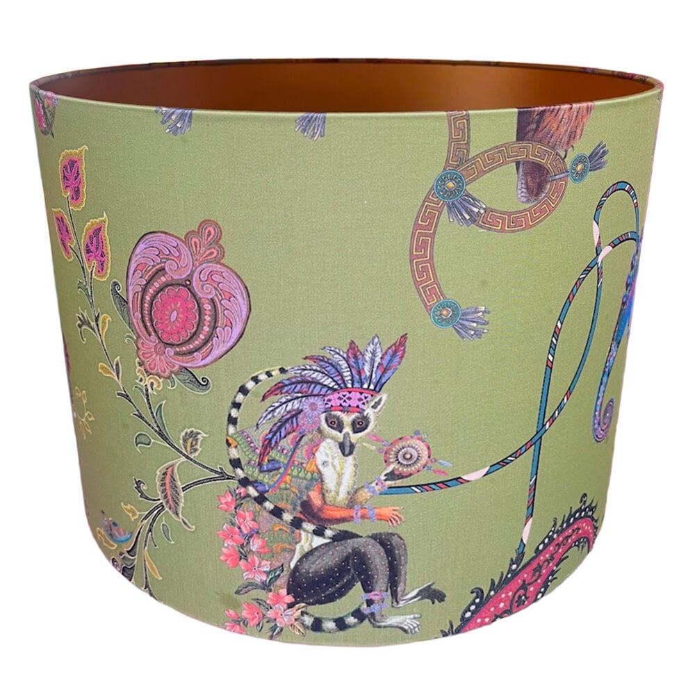 Melting Pot - Lampenkap Etro Groen Multicolor met Gouden Binnenzijde 40x30cm Melting Pot - Lampenkap Etro Groen Multicolor met Gouden Binnenzijde 40x30cm