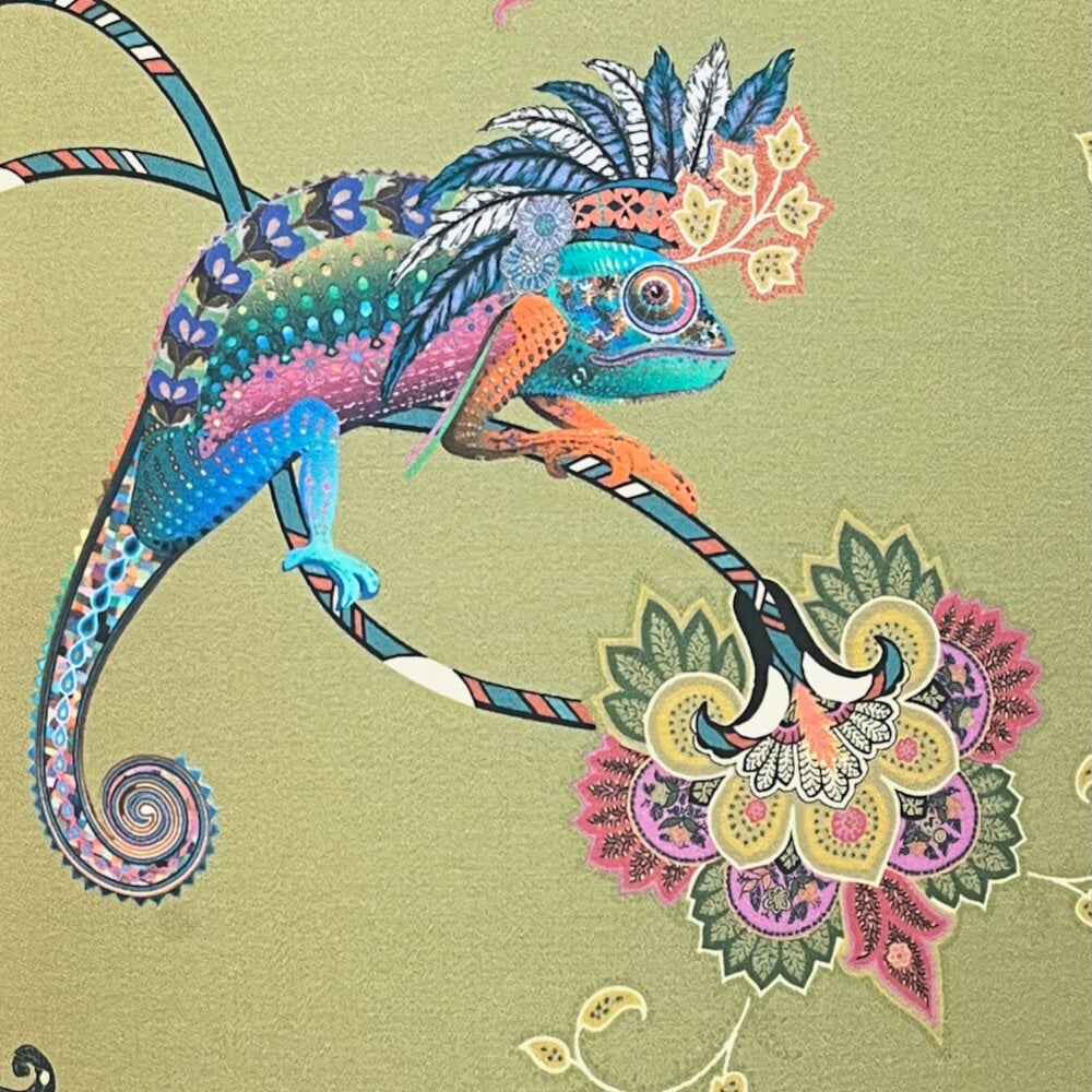 Melting Pot - Lampenkap Etro Groen Multicolor met Gouden Binnenzijde 40x30cm Melting Pot - Lampenkap Etro Groen Multicolor met Gouden Binnenzijde 40x30cm