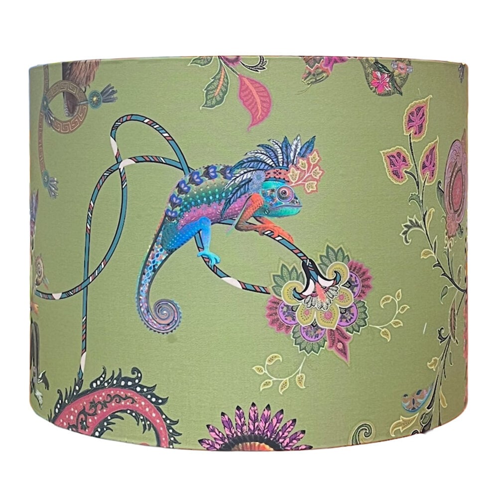 Melting Pot - Lampenkap Etro Groen Multicolor met Gouden Binnenzijde 40x30cm Melting Pot - Lampenkap Etro Groen Multicolor met Gouden Binnenzijde 40x30cm